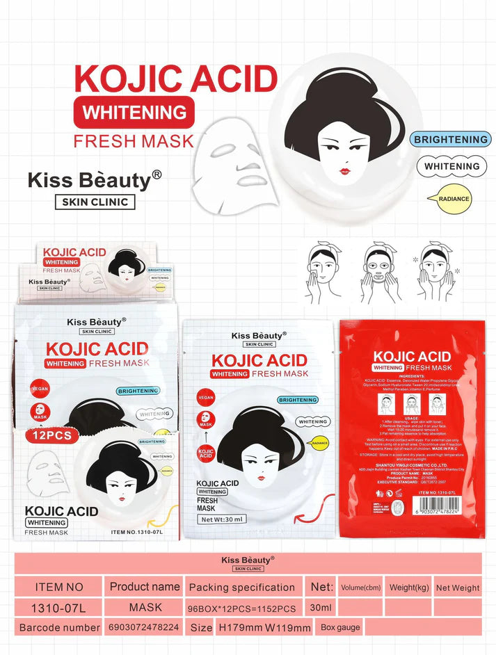 Mascara Facial Branqueadora Kojic Acid